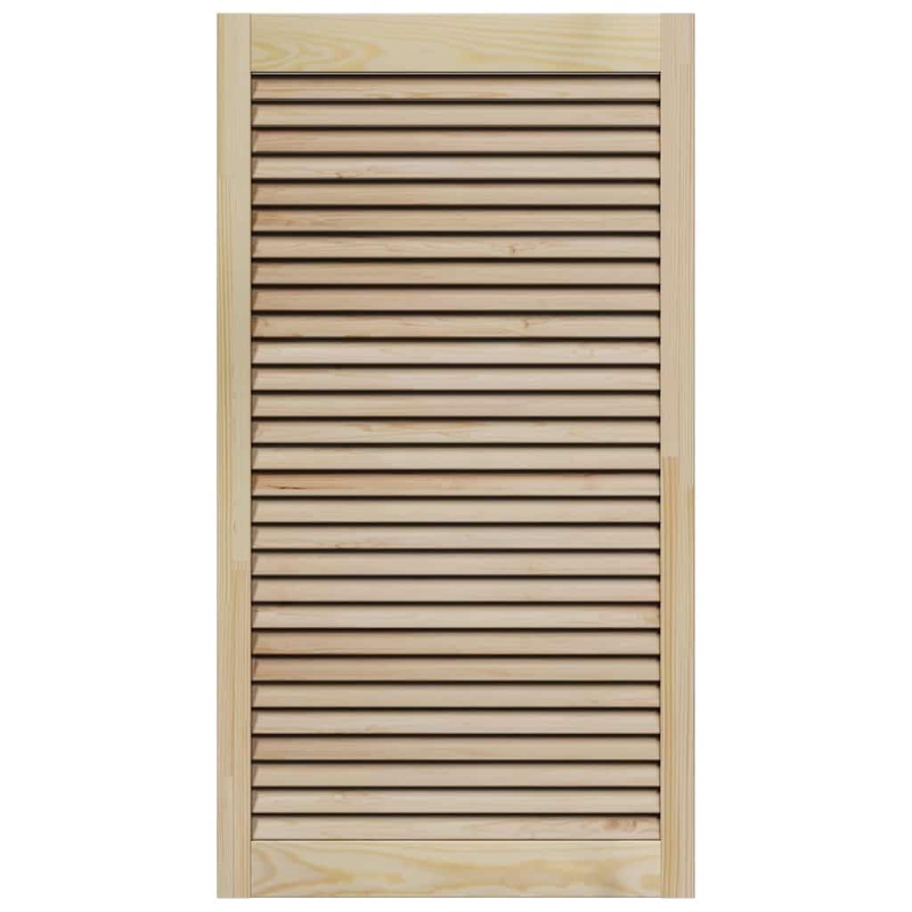 Anta armadio 2 pezzi naturale 110 x 2,1 x 59,5 cm in legno di pino massello per mobili, cucina e bagno, facile montaggio, anta resistente, ideale per ristrutturazione e sostituzione