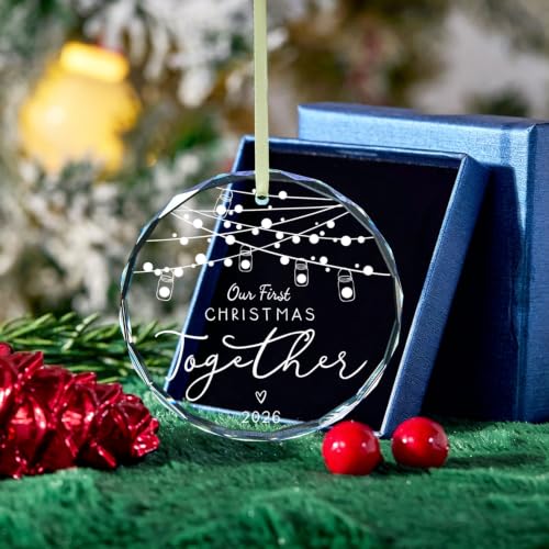 Image of Our First Christmas Together Ornaments 2026 Gifts for Couple Him Her