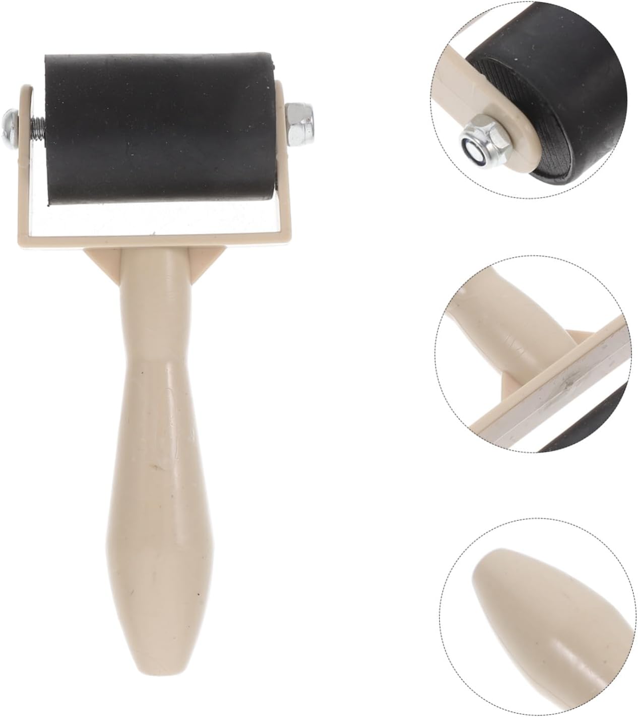 6 Pack Ink Rollers for Printmaking, Rubber Plastic Craft Tool