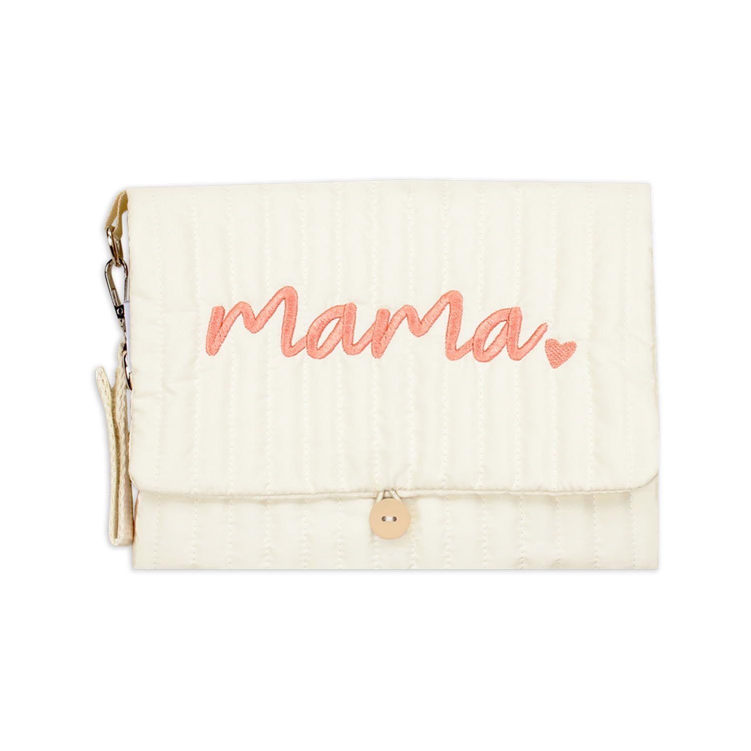 Portable Diaper Changing Pad, with, for Newborn Girl & Boy with Smart Wipes Pocket, Easy-Clean, Waterproof, Soft, Comfortable Foldable Baby Changing Pad (Cream)