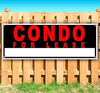 Condo for Lease 13 oz Banner | Non-Fabric | Heavy-Duty Vinyl Single-Sided with Metal Grommets