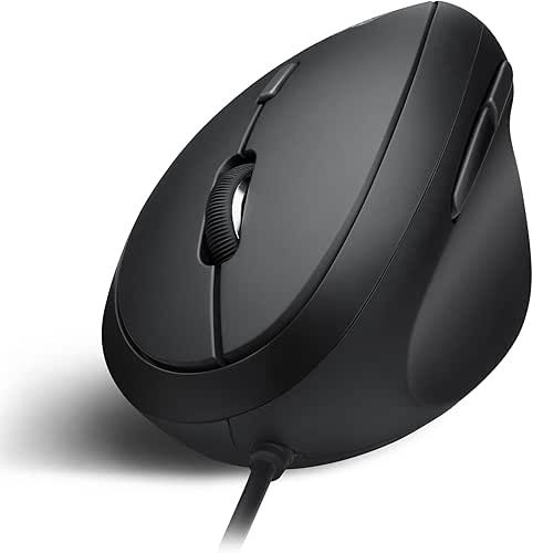 Perixx PERIMICE-519 Wired Ergonomic Vertical Mouse - Portable Small Design