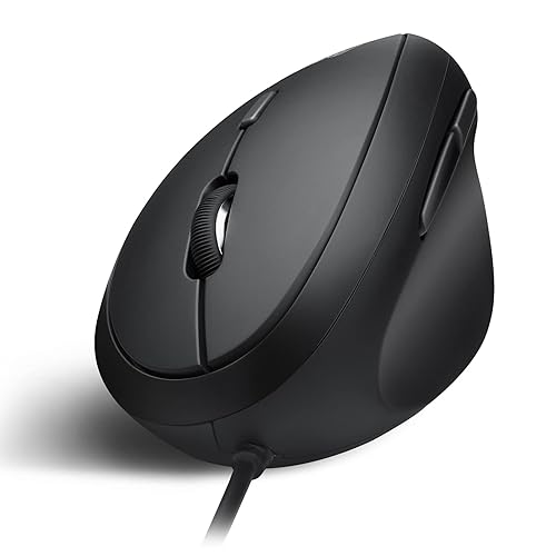 Perixx PERIMICE-519 Wired Ergonomic Vertical Mouse - Portable Small Design