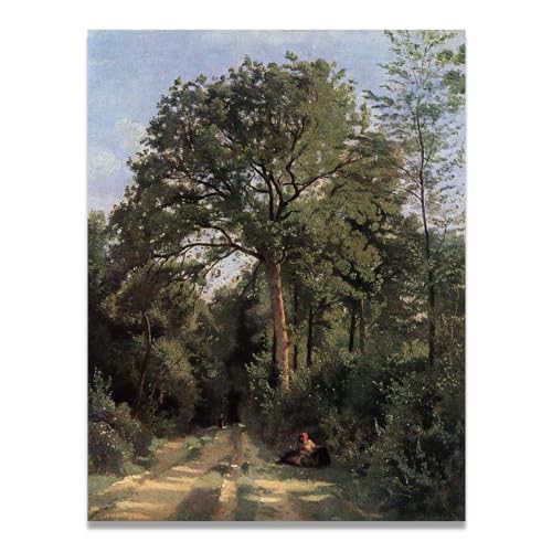 Tableau nature forêt pour habiller un mur vide de salon
