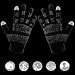 LETHMIK Mens&Womens Non-Slip Touchscreen Gloves Winter Warm Knit Wool Lined Texting Glove ,Womens Size (Superior Elasticity),Black (Silicone Non Slip Grip)