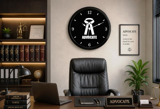 PR Enterprises Present Advocate Law Order Wall Clock for Living Room, Badroom, Shop, Office, Home Décor_199-picture-32