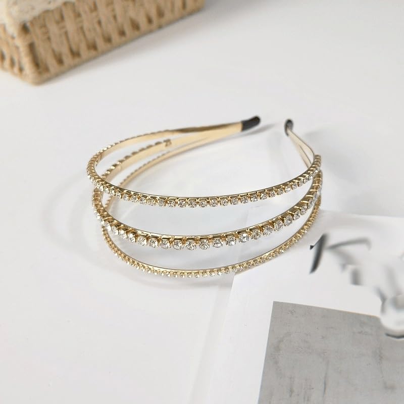 Retro Rhinestone Metal Headband Premium Feel Affordable Luxury Fashion Europe And America Versatile image 4