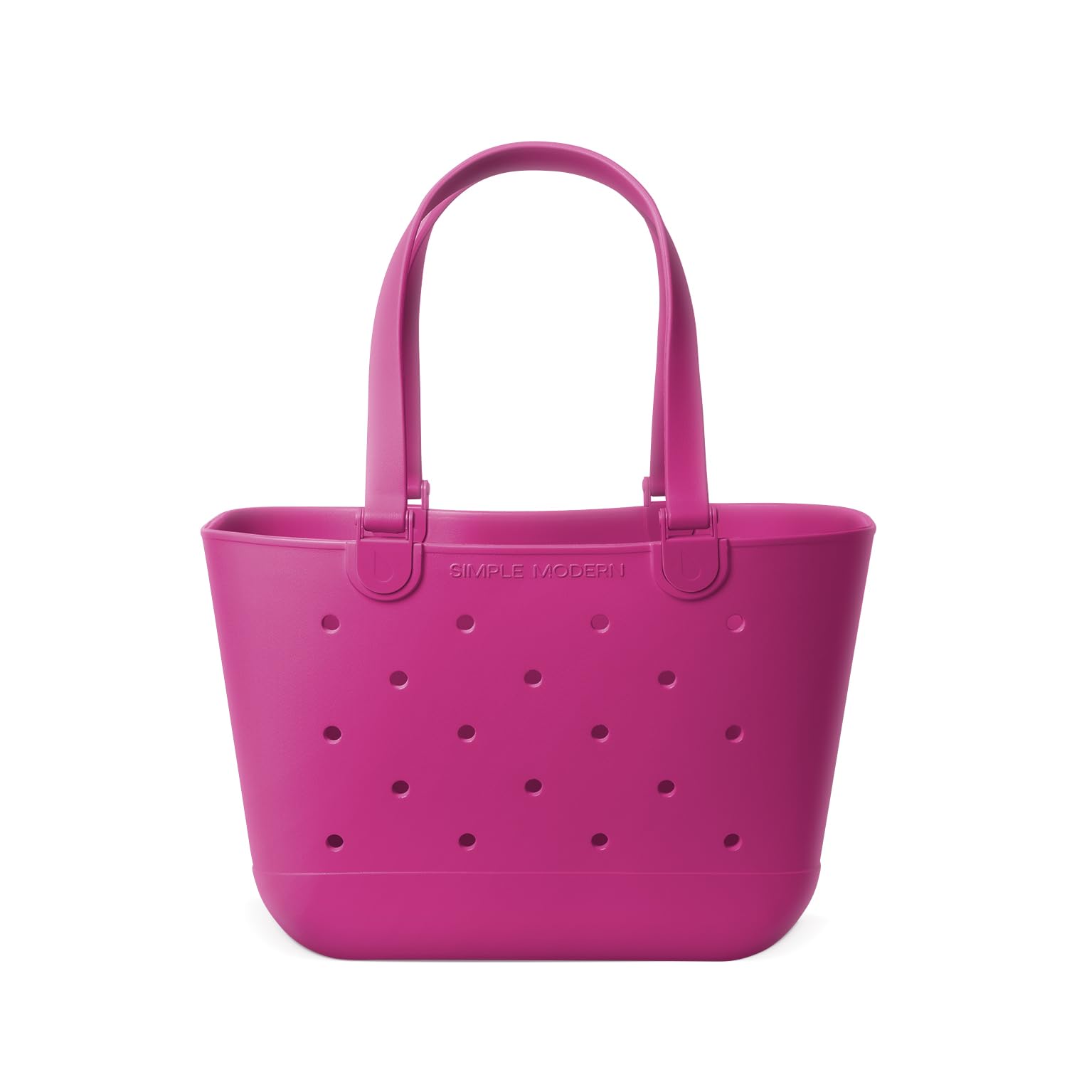 Simple Modern Large Beach Bag | Waterproof Getaway Rubber Tote with Zipper Pocket for Travel, Pool, Boat, Groceries, Sports | Zinnia