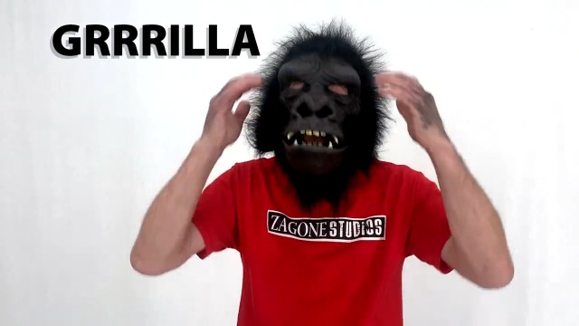 ブラックグリッターバニーマスク。 US サイズ: One Size Amazon.com: Zagone Studios GRRRILLA, Gorilla Primate Latex Face