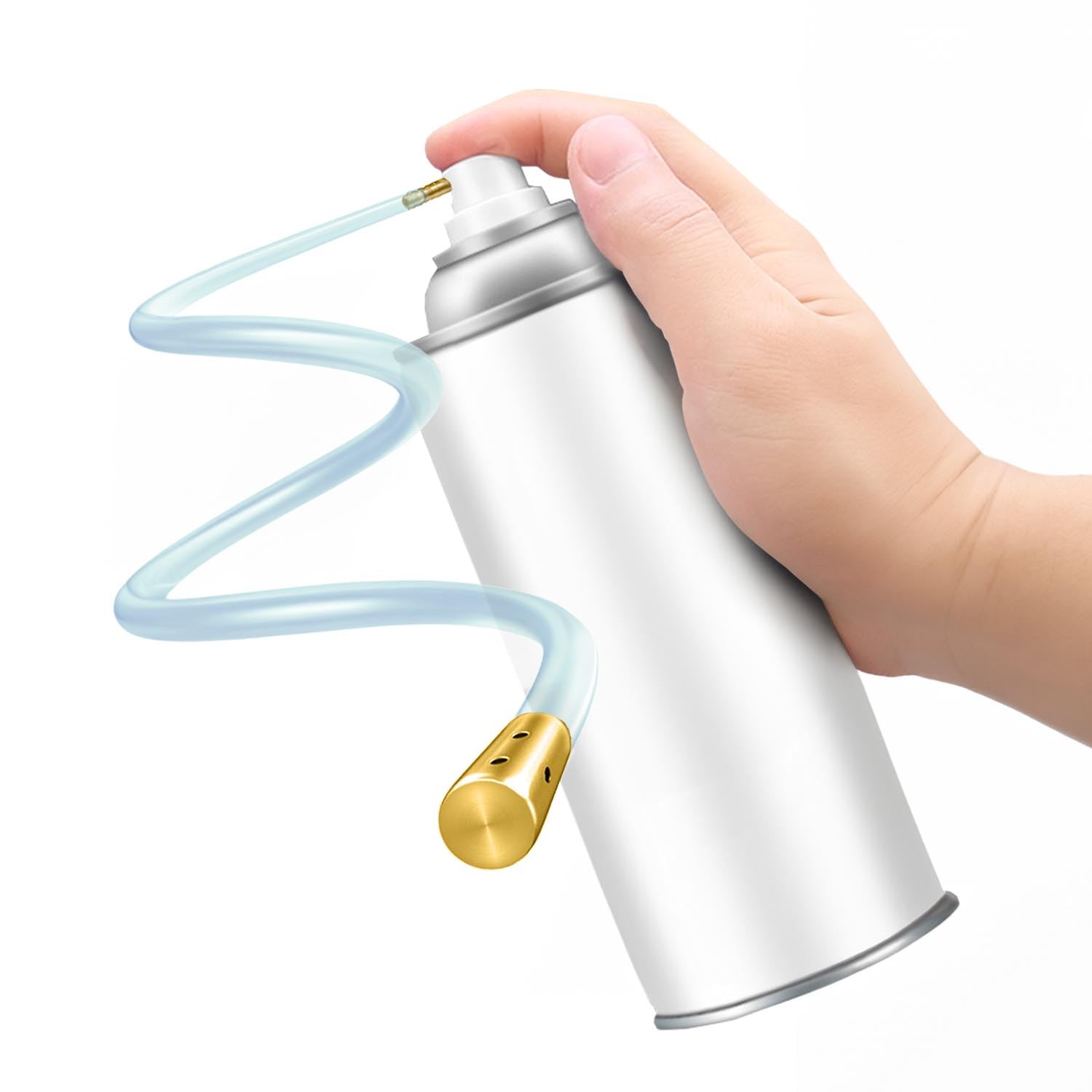 Przebzes Aerosol Can Extension Side Spray Nozzle Set, 23In Hose, Adapter, Work with Male & Female Caps or Valves, Fits for Rust Corrosion Fluid Film Protection Aerosol Can