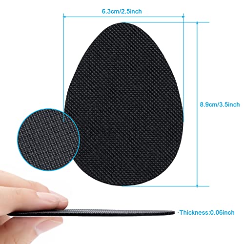 Image of Non Slip Shoe Pads, GADEBAO Self Adhesive Anti Slip Shoe Grips on Bottom of Shoes, Odorless Silicone Shoe Slip Pads, High Heels Non Skid Sole Protector Stickers (4 Black + 4 Beige)