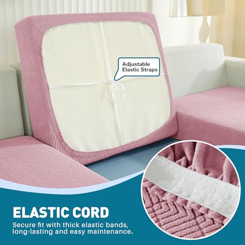 YSTELLAA Stretch Sofa Sitzkissenbezug, Sitzkissen Bezug rutschfest, Elastischer Kissenbezüge, Sofa Überzug Wohnzimmer… – Ansicht 6