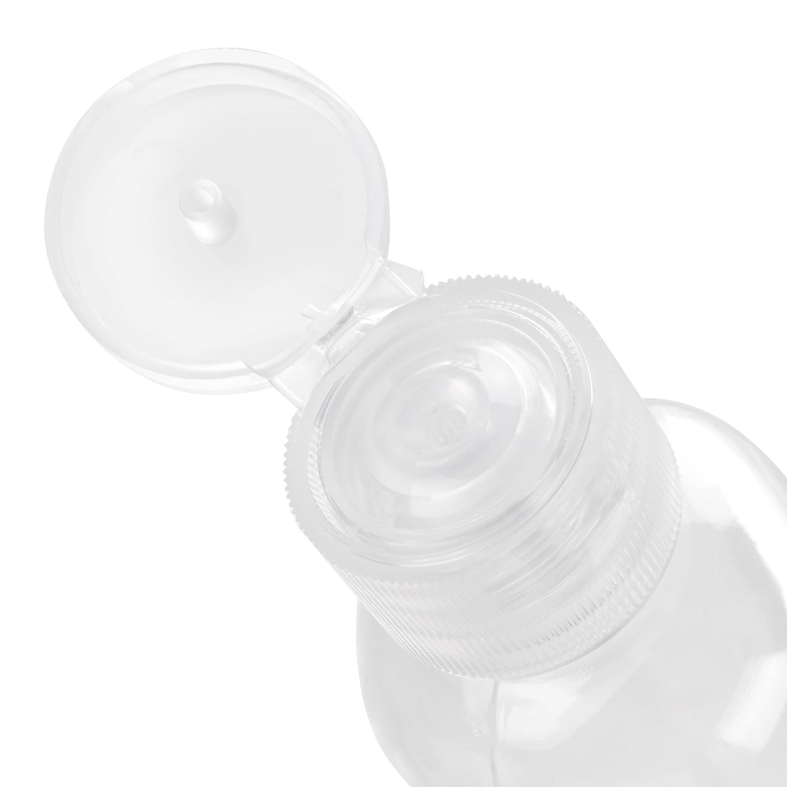 SEHOI Clear PET Refillable Travel Squeeze Bottles with Disc Caps
