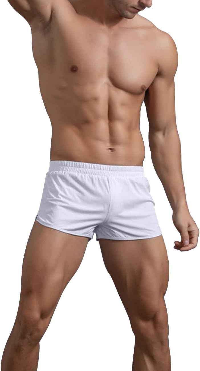 โ GYMAPE Mens Gym Bodybuilding Workout Sprots Shorts Cotton