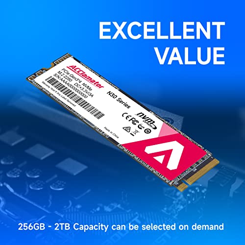 Acclamator SSD 2TB PCle Gen3x4, NVMe M.2 2280, Internal Solid