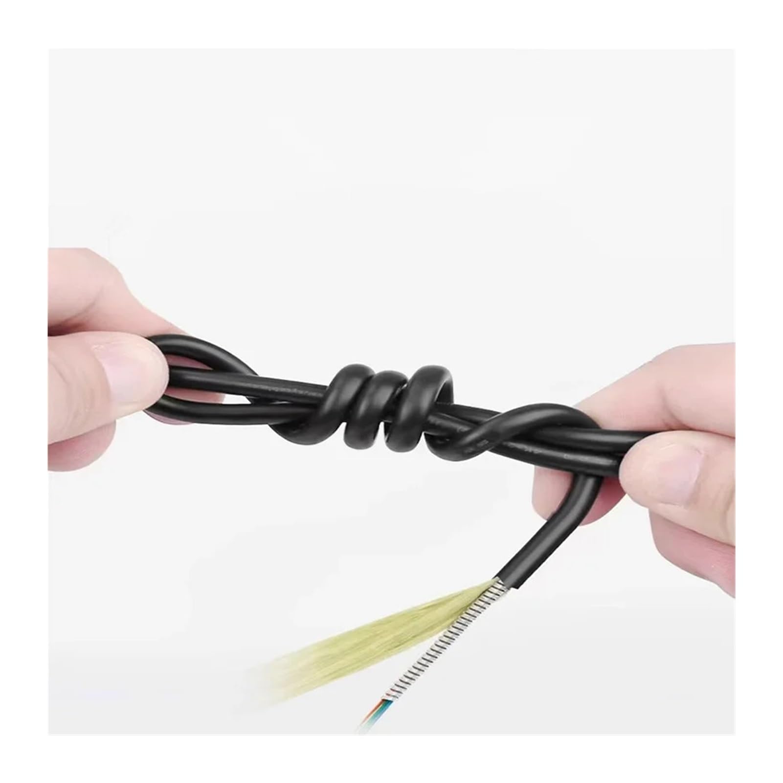 Câble optique blindé en TPU, multimode OM3, 2/4/6/8/12 cœurs, LC,SC,FC,ST,UPC, pont fibre optique flexible A-pc, FTTH, 50 m, 60 m, 70 m, 80 m (2core LC-LC 80 m)