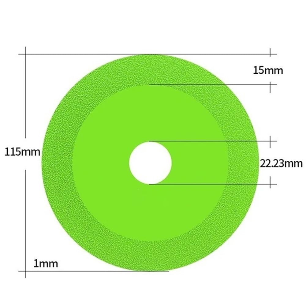 Diamentowe brzeszczoty do pił, Tarcze diamentowe do szlifowania płytek ceramicznych 100/115/125 mm elektronarzędzi szlifierek kątowych typu 100(Green,115mm)