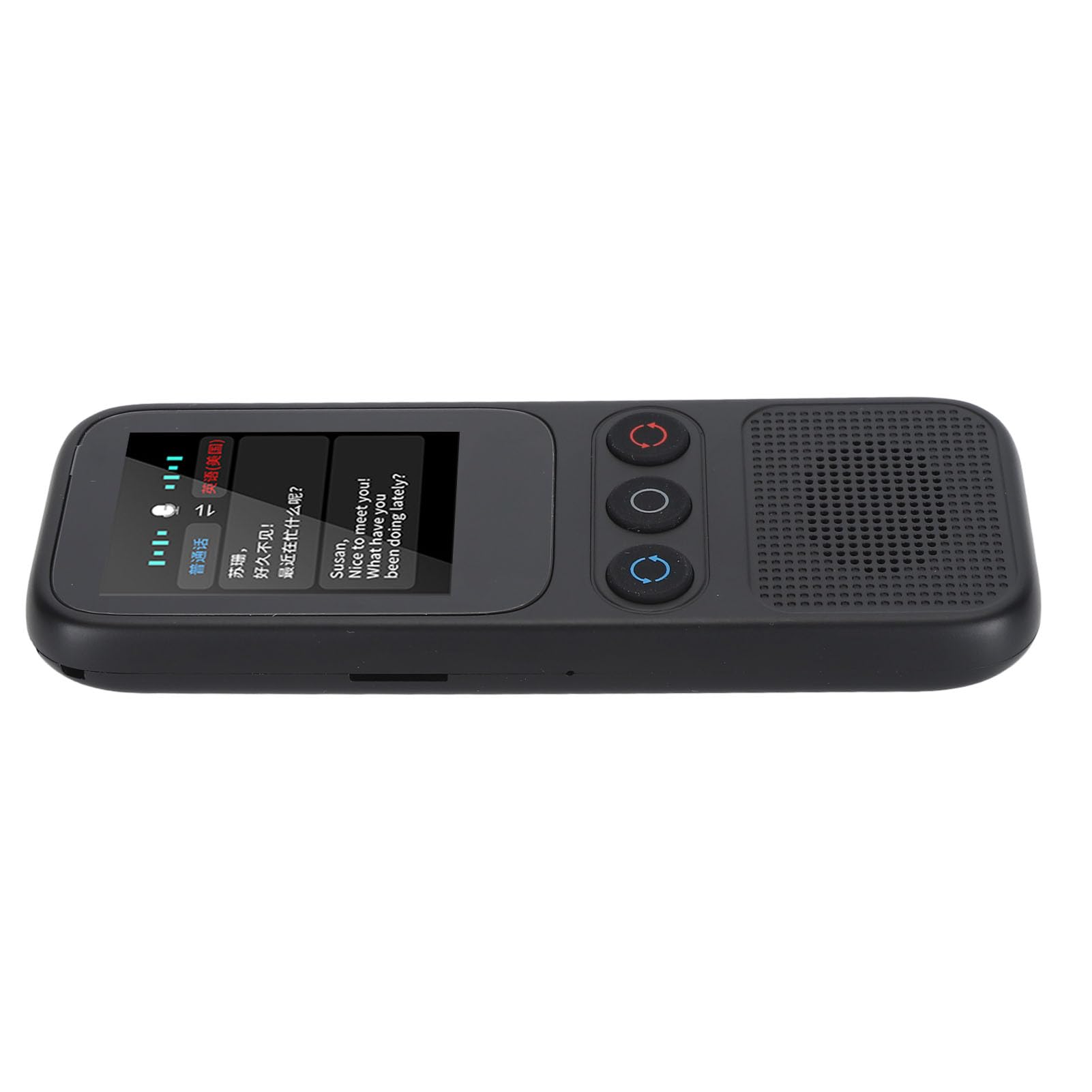 Traductor de Voz Fuera de Línea en Línea 138 Idiomas Dispositivo de Traductor de Lenguaje de Grabación WiFi para Familias Multilingües [Azul]