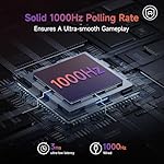 EasySMX X20 Wireless Gaming Controller with RGB Backlit, 2-Stage Hall Effect Stick, 1000Hz Polling Rate, 6-Axis Gyro on Multi-Platform, Mech Buttons- Compatible with PC/Switch/Steam/Android - Image 3