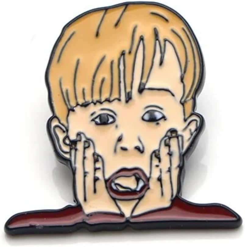 Home Alone Kevin Mirror Aftershave After Shave Scream Classic Christmas Comedy Film Movie 1.2" Enamel Pin Badge