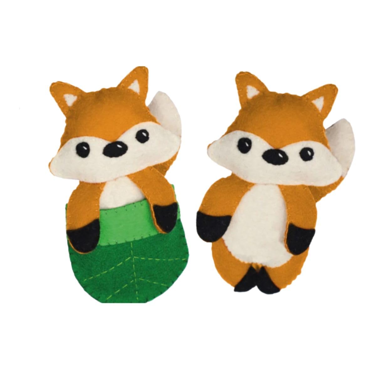 Dotty Design Knitty Critters – Bedtime Buddies – Felix Fox| Beginner-Friendly Crochet Craft Kit with Recycled Yarn