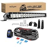 Nilight LED Light Bar 21inch 100W Spot Flood Combo...
