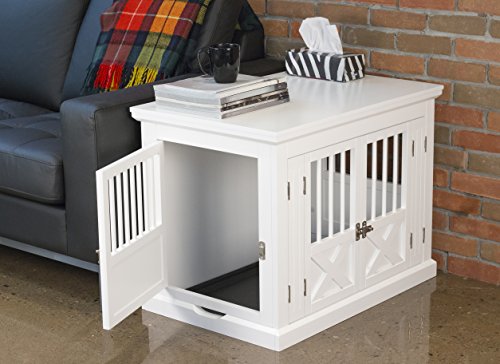 Zoovilla Merry Products Triple Door Medium Dog Crate, Dog Kennel, Dog Cage, White #TOP3