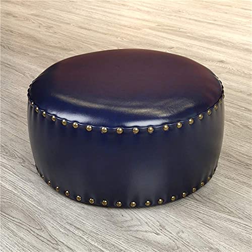 Reposapiés, Reposapiés de Piel sintética con Cera de Aceite, Reposapiés, Otomano, Puff, Banco para Zapatos, Taburete, Reposapiernas, Taburete, Puff, Silla-j 40 x 20 x 20 cm (16 x 8 x 8 pulga