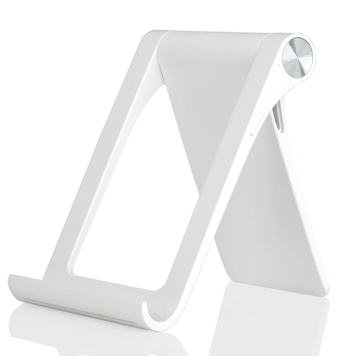Uniwit Cell Phone Desk Stand Holder Multi-Angle Adjustable Phone Desk Stand Tablet Holder for iPhone 17 16 15 14 13 12 11 Pro Max XS XR Samsung Galaxy
