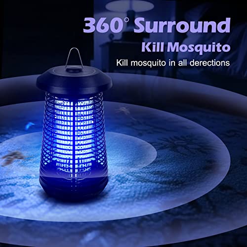 Swift Catch Bug Zapper Indoor Outdoor, Mosquito Zapper Electric, Fruit Flies Fly Trap, Flying Insect Killer,20W Uv Bulb Lamp, Waterproof Non-Toxic Repellent Catcher, Home Kitchen Backyard Garden Camp #TOP1