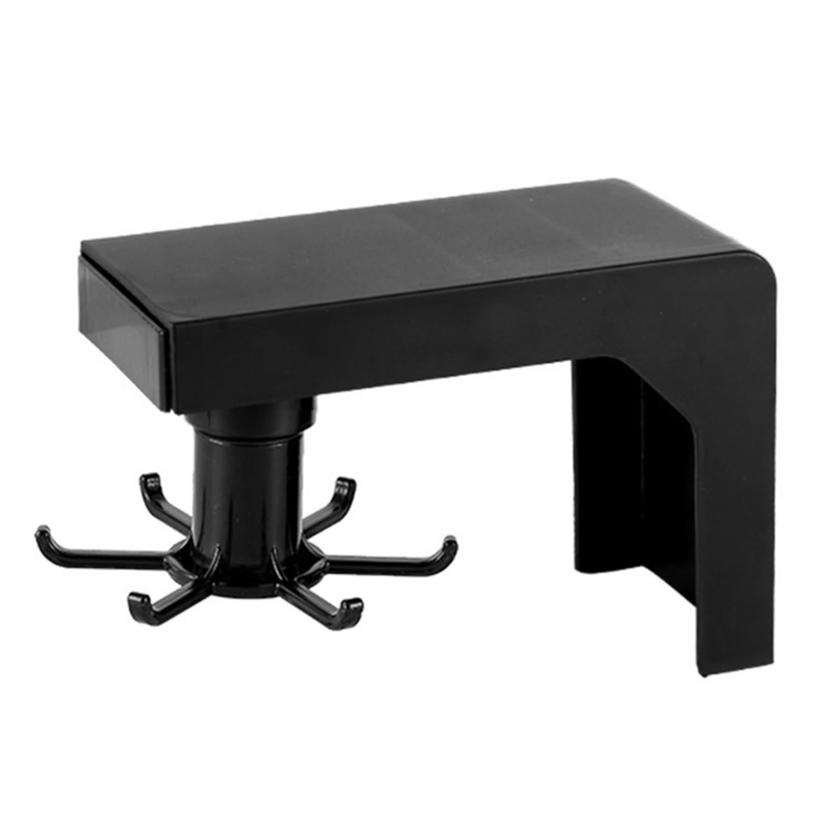 Italiano: Mensola da Cucina a Parete Scaffale Multifunzione Rack for Utensili da Cucina a Parete con 6 Ganci Rack di stoccaggio Retrattile Adatto for ristoranti familiari(Noir)