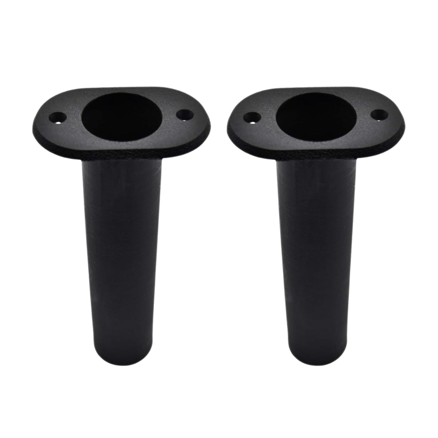 MARINE CITY Soporte para caña de pescar de plástico ABS negro de 90 grados (8 pulgadas x 1-1/2 pulgadas) para barcos, kayaks, yates (paquete de 2)