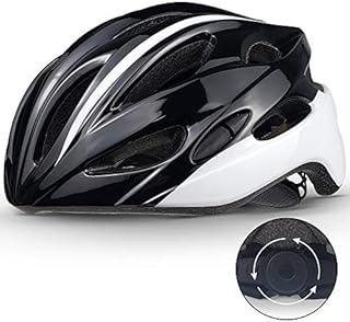 SPORT24 Lightweight Bike Cycle Helmet Road Bike Cycling Safety Helmet for Men Women (Fits Head Sizes 58-61cm) Black White