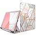 Price comparison product image i-Blason Cosmo Case for iPad Air 3 10.5" 2019 (3rd Gen) / iPad Pro 10.5 2017, [Built-in Screen Protector] Trifold Stand Protective Case Cover with Pencil Holder and Auto Sleep/Wake, Marble, 10.5"