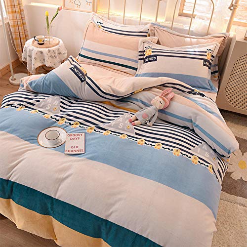 Shinon Juegos de sábanas Infantiles 105,Franela de Invierno Funda nó