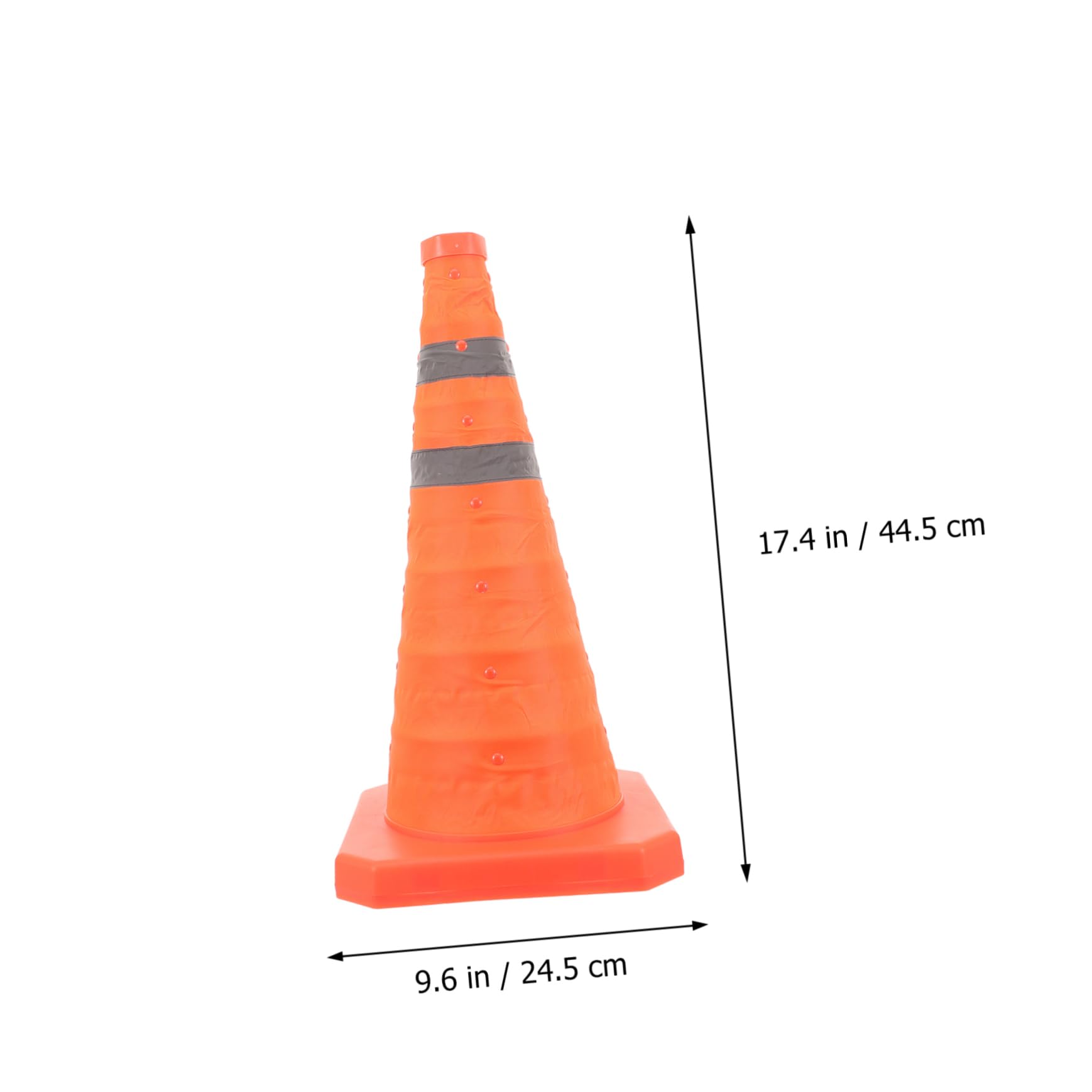 MUSISALY Telescopic Road Cone Road Traffic Cones Traffic Cones for Parking Multi Purpose Traffic Cone Driving Construction Sports Cone Safety Cone Road Cones Ctr Ring Orange Plastic