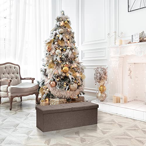 Otto & Ben BPP-OT-45F-BR 45 Inch Storage Ottoman thumb #10