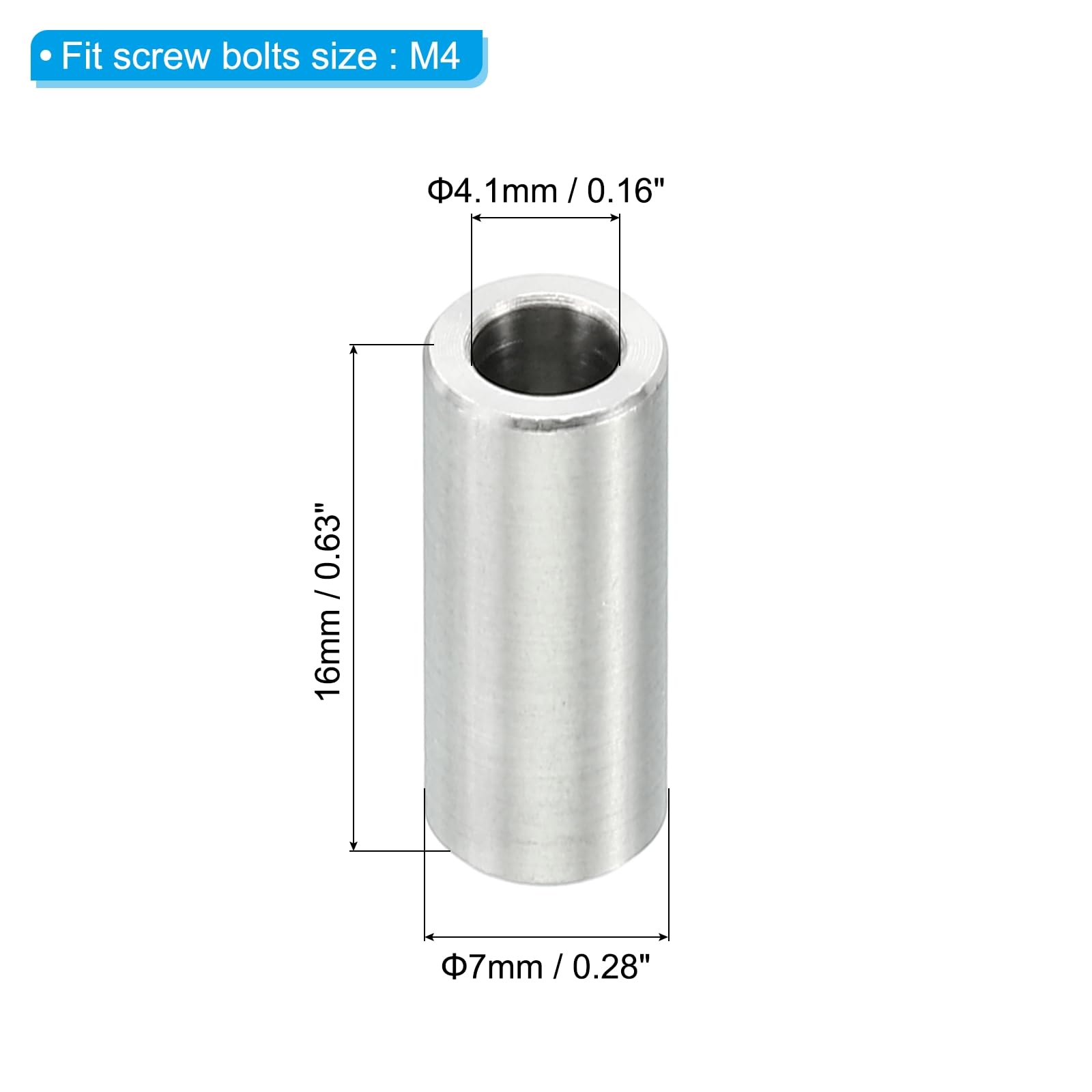 PATIKIL M4 Stainless Steel Spacers - Image 2