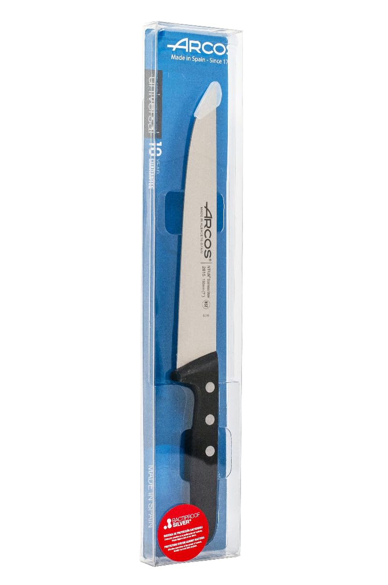 Arcos Carving Knife 7 Inch Nitrum Stainless Steel and 190 mm blade. Butcher Knife For Boning. Ergonomic Polyoxymethylene POM Handle. Series Universal. Color Black — Amazon image 5