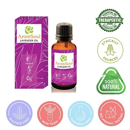 Image of Premium Lavender Essential Oil 30 ml - 100% Pure & Natural Therapeutic Grade For Relaxation, Sleep, Aromatherapy, Hair Growth & Skin Care