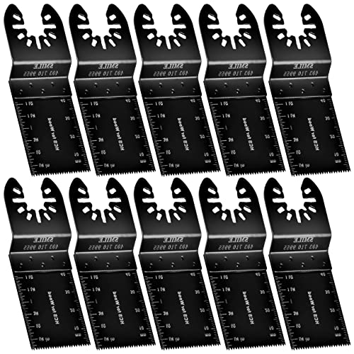 10 Piezas Hojas de Sierra Oscilante, 35mm Cuchillas Oscilantes Multiherramienta, Accesorios Cuchillas Multifunción, Cuchillas Multiherramienta Herramientas Oscilantes para Cortar Madera y Plásticos