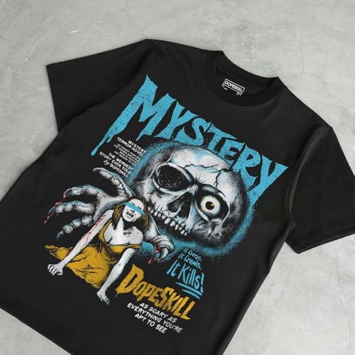 Image of DopeSkill Halloween Graphic Tee Streetwear Hip Hop Hypebeast Unisex T-Shirt Sneaker Colour Matching Shirts Spooky Graphic