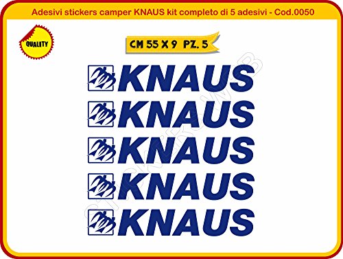 Pegatinas Stickers Camper Knaus Kit completo pegatinas  (ist Personalizar I colores)-Caravan caravanas Cod.0050
