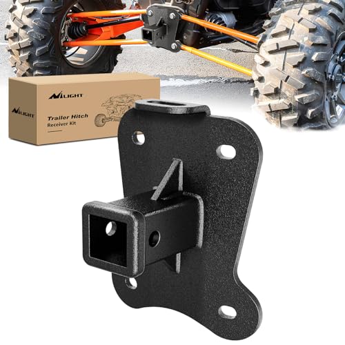 Image of Nilight 2 Inch Rear Bumper Tow Trailer Hitch Receiver Kit Compatible for 2022 2023 2024 2025 2026 Polaris RZR Pro R|Polaris RZR Pro R 4