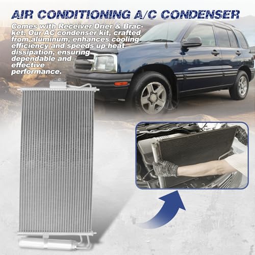 Image of Air Conditioning A /C Condenser Compatible with Nissan Sentra 2001-2006# 3099, 921104Z010