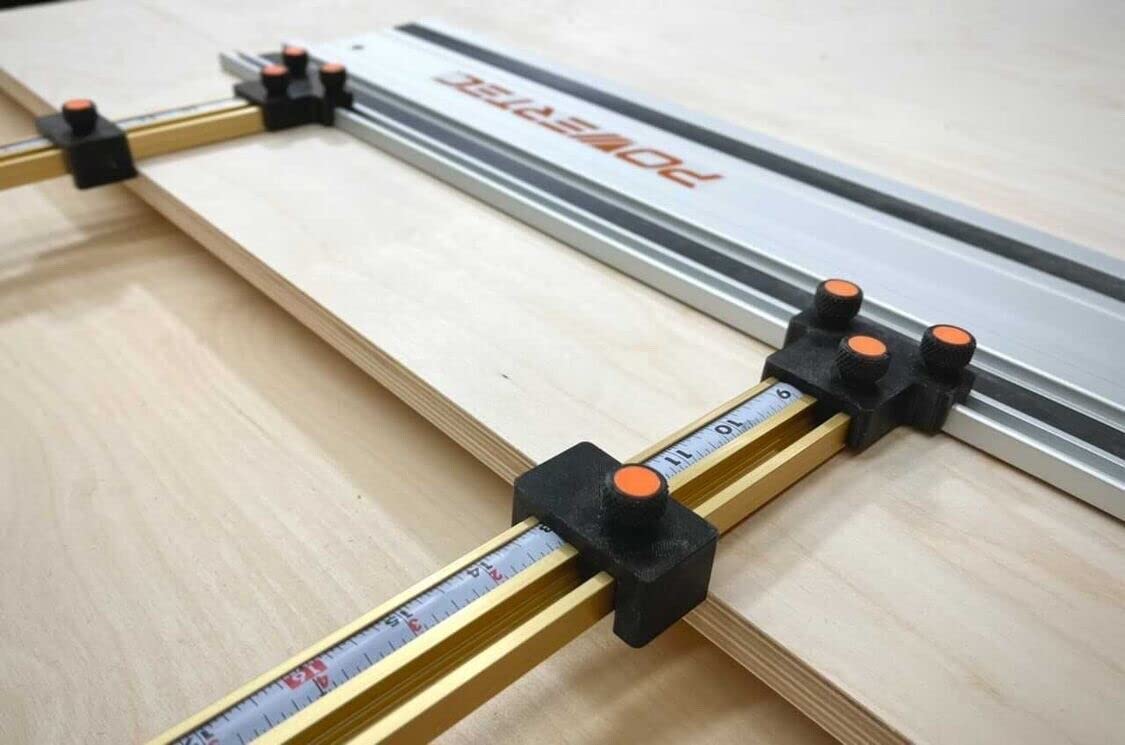ToolCurve Guías paralelas compatibles con rieles guía de sierra Powertec