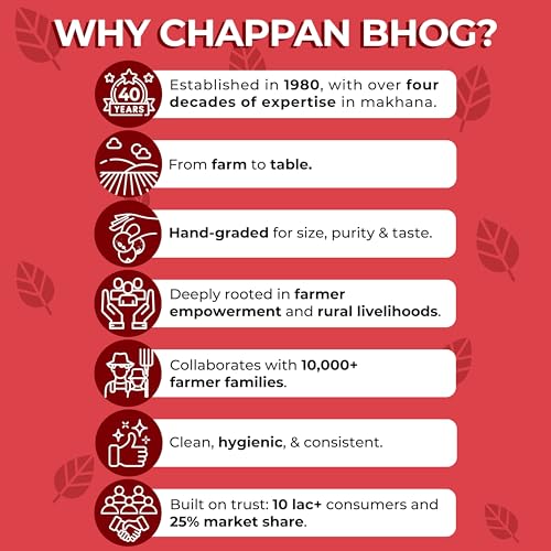 Image of Chappan Bhog Gold Makhana 200g | 5+ Suta Extra Large Foxnuts (Phool Makhana) | Raw Makhana (Lotus Seeds) | Healthy Snack | High Protein, Keto and Gluten Free | Fasting and Evening Diet Snack | Low in fat