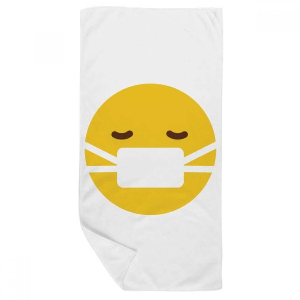 Serviette de bain douce débarbouillette chat mignon 35x70cm jaune