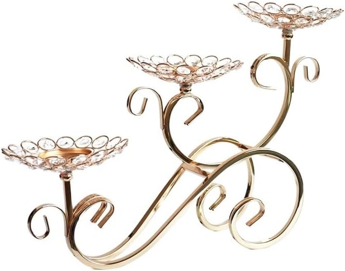 3-Arms Candle Holders Wedding Centerpieces Candelabra Home Flower Holder Votive Candlestick
