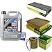 Produktbild QR-PARTS 69373103 Filter Set Inspektionspaket 5 Liter Motoröl Top Tec 4600 5W-30 MANN-FILTER Innenraumfilter Luftfilter Ölfilter
